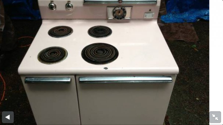 What's 'Vintage pink stove' Worth? Picture