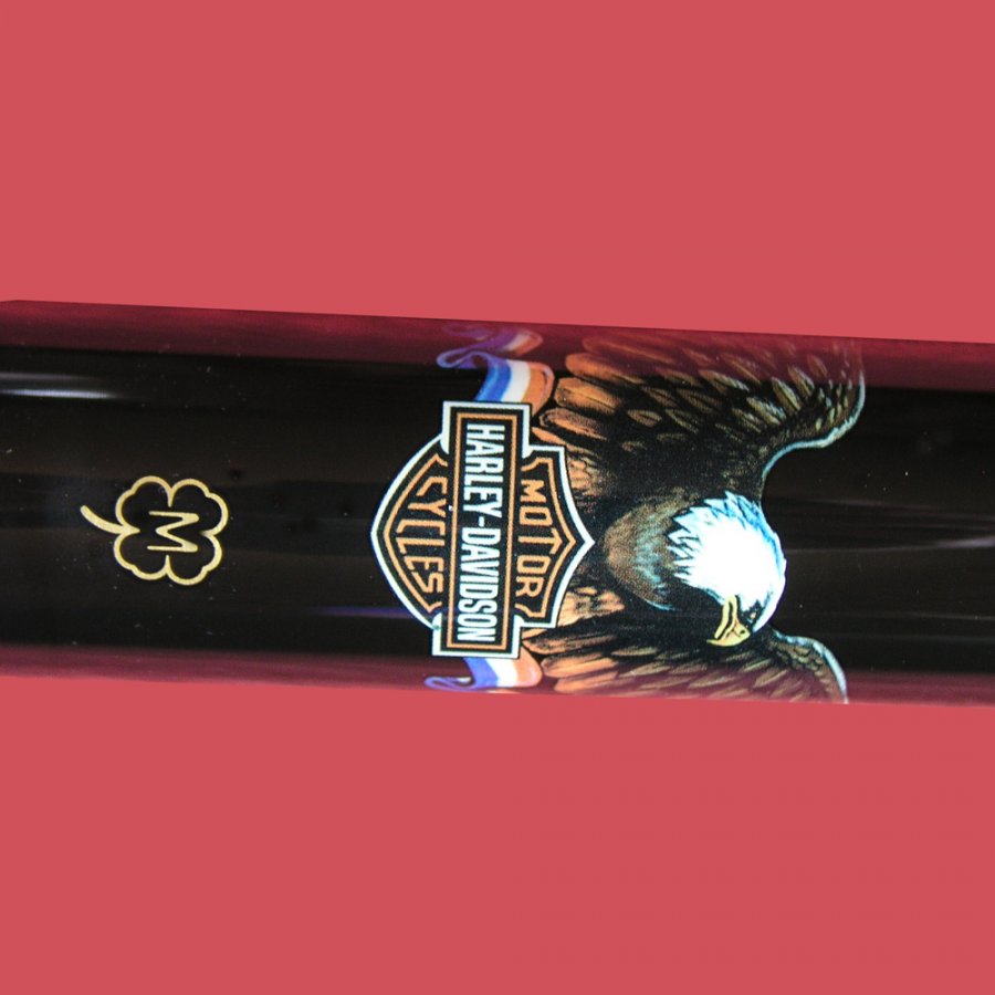 What's '1998 Harley Davidson McDermott pool cue fire' Worth? Picture
