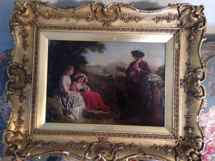 What's '1862 artist a johnston, burns & highlands mary painting' Worth? Picture