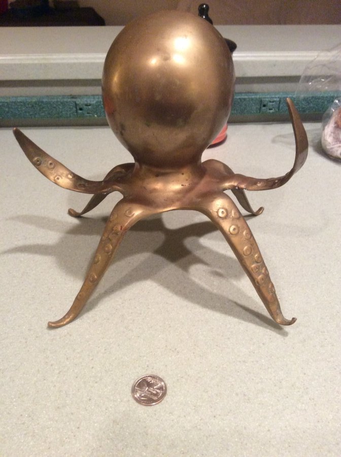 'Brass octopus bank' Worth? Picture