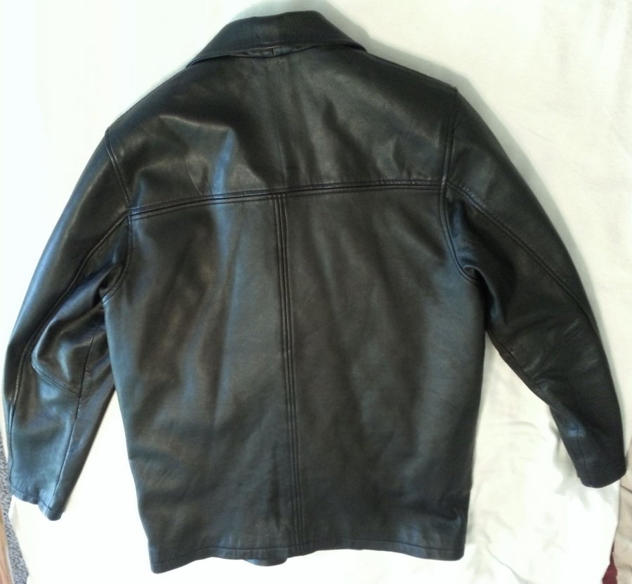 What's 'oscar leopold lambskin leather jacket large' Worth? Picture