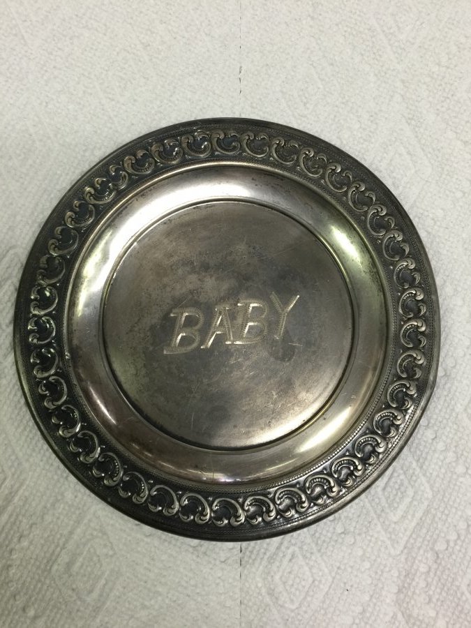 What's 'E.G. Webster Silver Baby Plate' Worth? Picture