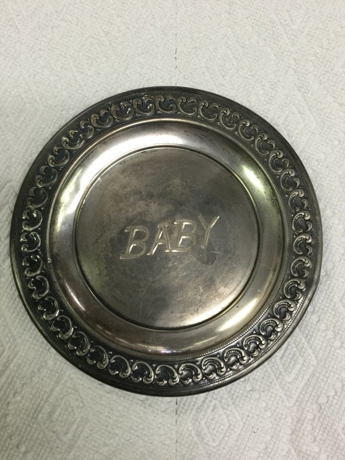 What's 'E.G. Webster Silver Baby Plate' Worth? Picture 1