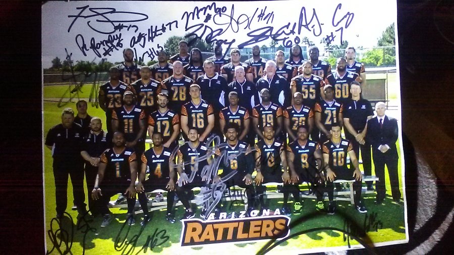 Are these Arizona Rattlers signed photos worthmoney Picture
