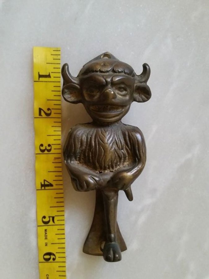 Solid Brass Lincoln Imp Door Knocker Picture 1