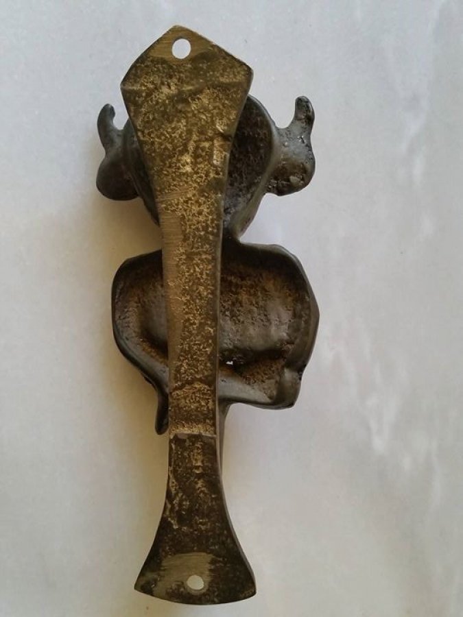 Solid Brass Lincoln Imp Door Knocker Picture 3