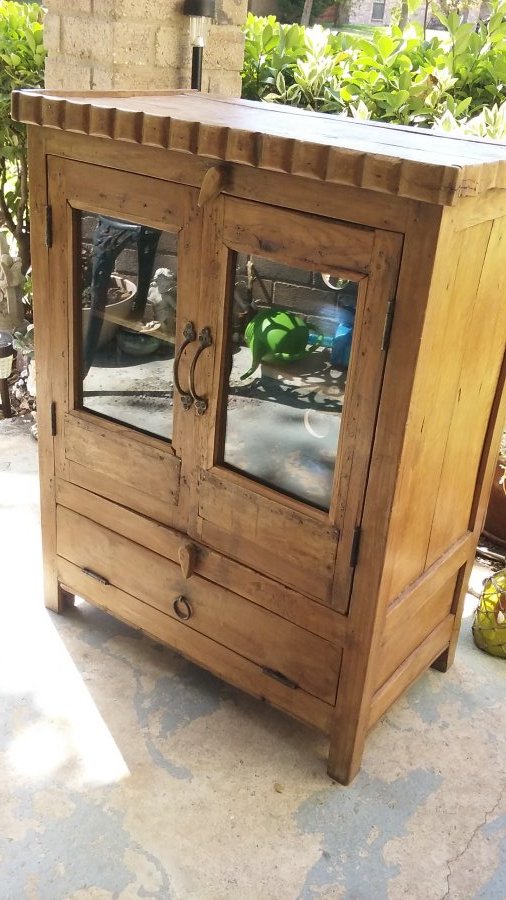 What's 'mexican cabinet with glass doors' Worth? Picture 1