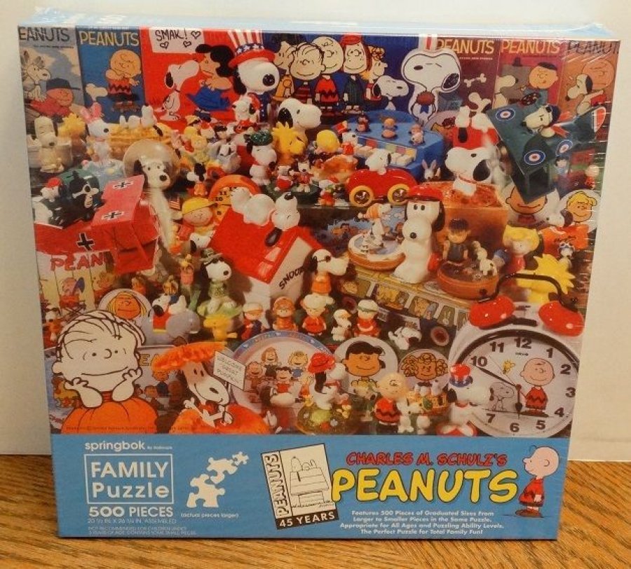 What's 'Springbok 500 piece Charles M. Schultz Peanuts 45th anniversary puzzle' Worth? Picture