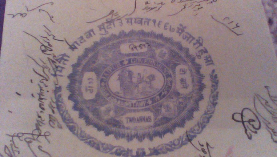 What's 'jaipur government stamp' Worth? Picture