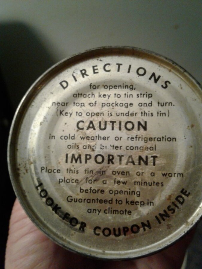 1938 planters peanuts tin can Picture