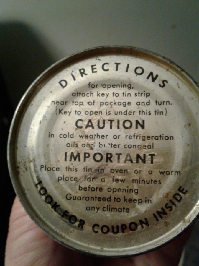 1938 planters peanuts tin can Picture 4