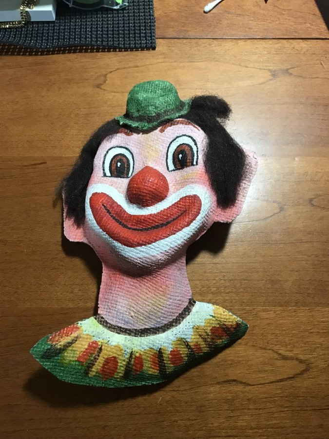 What's 'Paratore originals clown on burlap #146' Worth? Picture