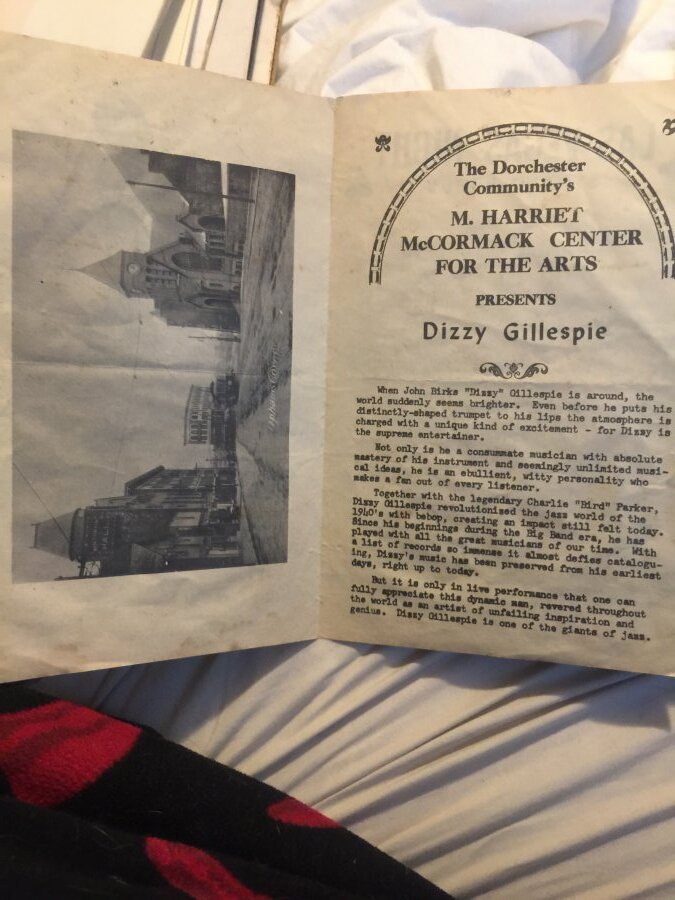 What's 'Dizzy Gillespie pamphlet of at the strand Uphams Corner ' Worth? Picture