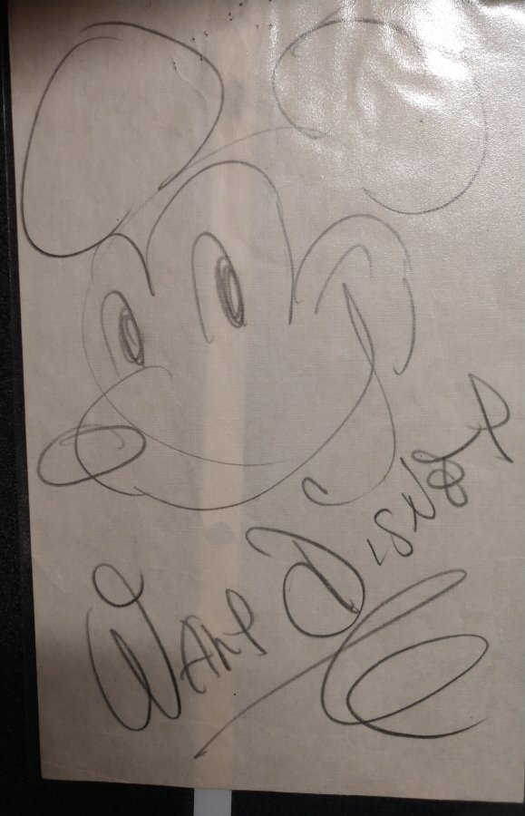 Original Walt Disney Mickey Mouse drawing Picture