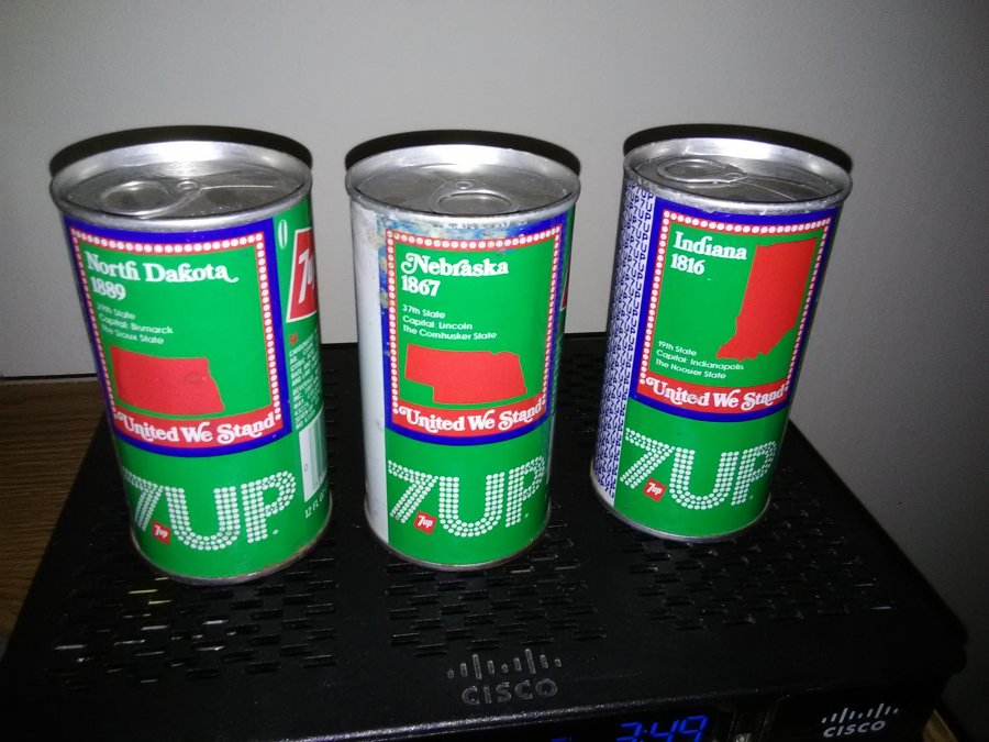 unopened and empty 7 UP united we stand pop can is worth how much Picture