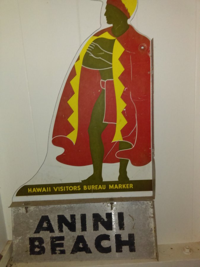 What's 'Vintage hawaiian warrior location sign' Worth? Picture