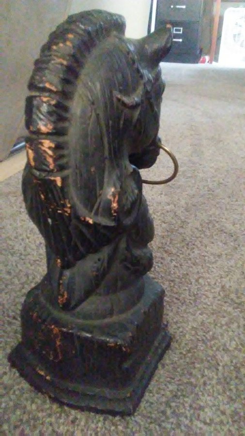 What's 'Cast iron horse head hitching post' Worth? Picture 3